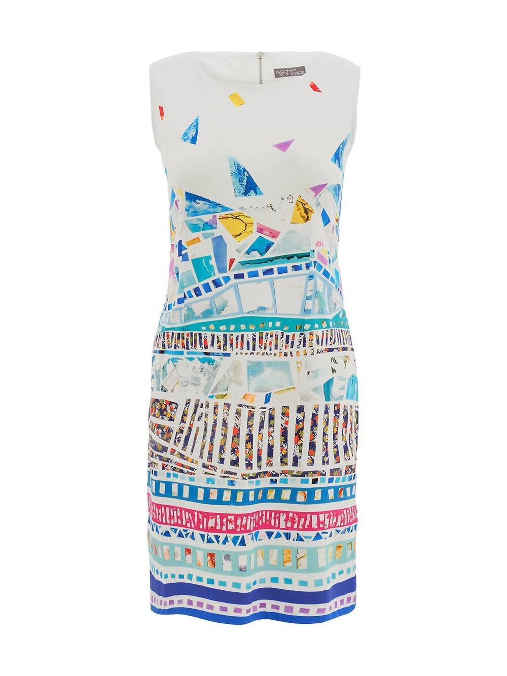 NEW DOLCEZZA women's print sleeveless dress in colours of the wind